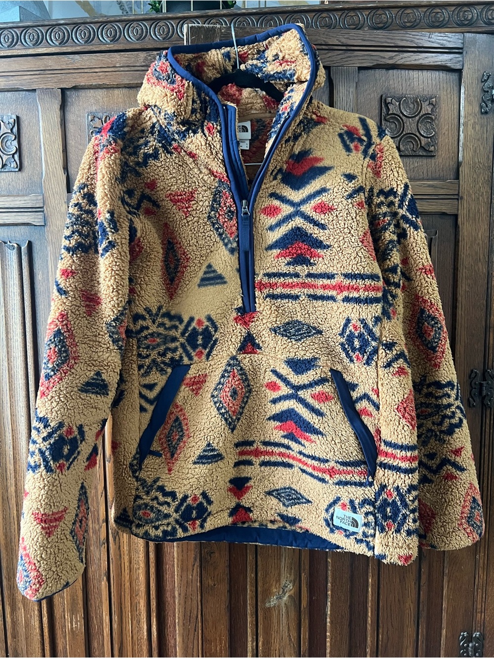 The North Face Aztec Western Sherpa Quarter Zip Hoodie